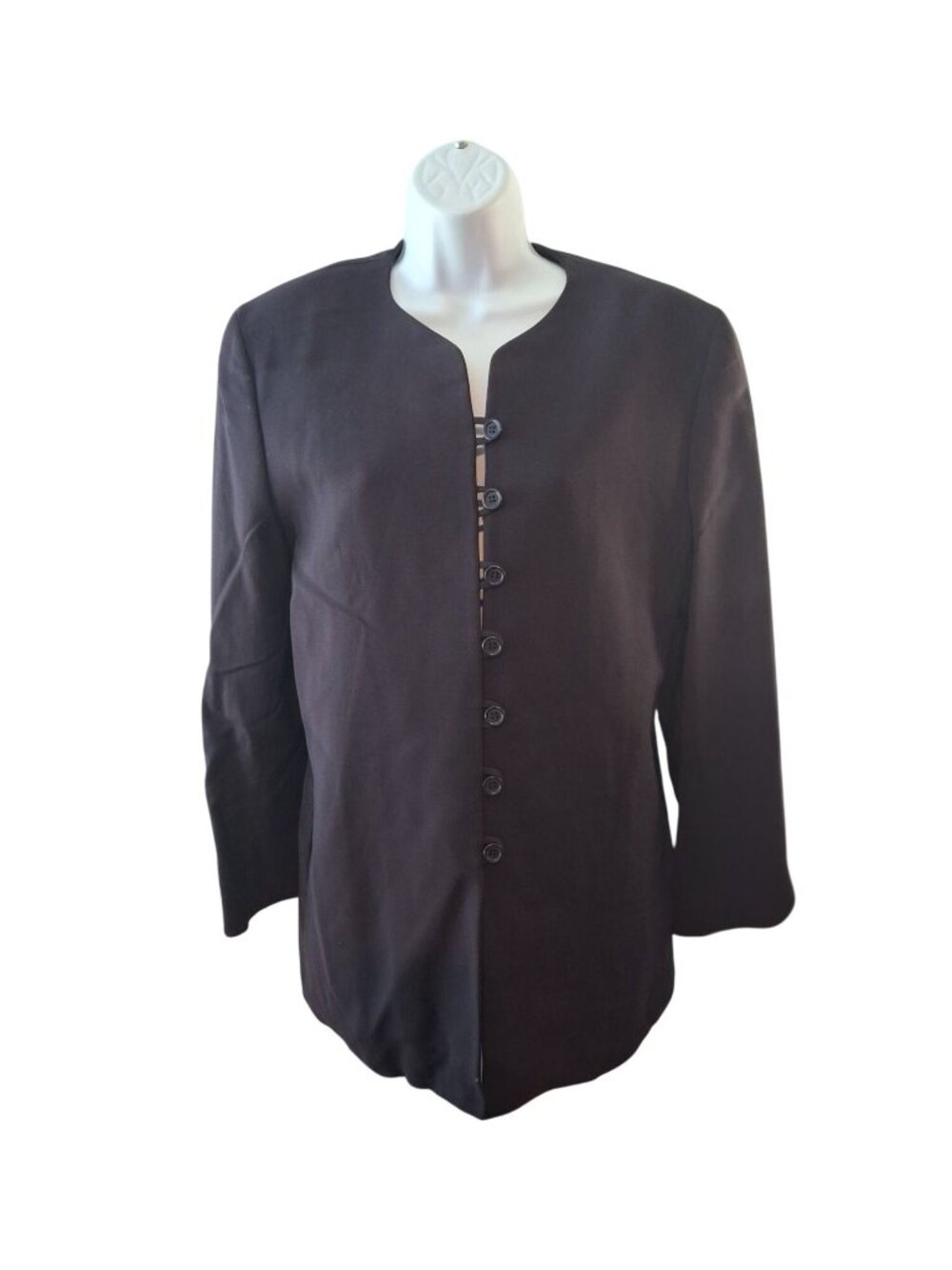 Studio Milano  Blazer Jacket US 10 100% Virgin Wool Minimalist Italian Chic